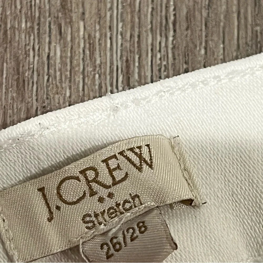 EUC Women’s J. Crew US 26/28 Stretch Classic Staple White Jeans Pants Denim